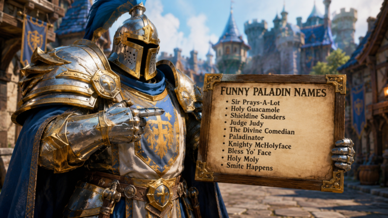 Funny Paladin Names: The Ultimate Guide to Naming Your Holy Warrior with a Sense of Humor funny paladin names
