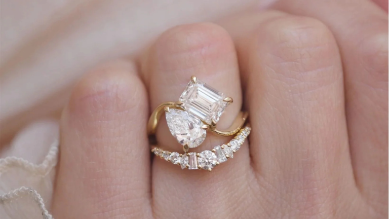 Toi et Moi Ring with Wedding Band: The Perfect Pairing for a Timeless Love Story toi et moi ring with wedding band