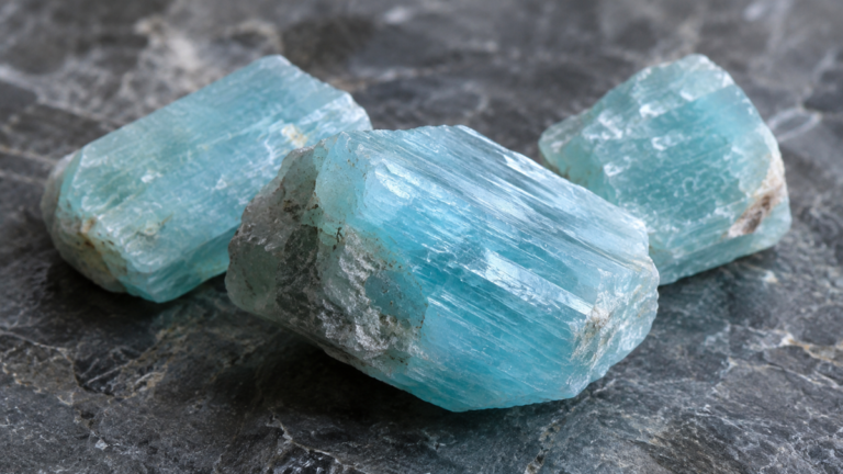 aquamarine raw stone